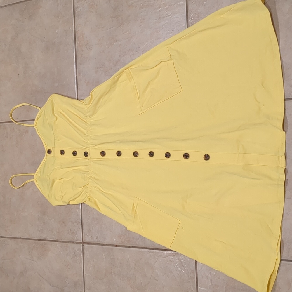 Halife Bright Yellow Sundress Size Large